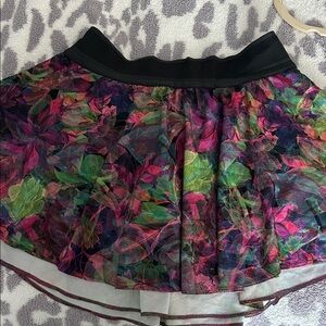 Lululemon Athletica Vibrant Floral Mini Skirt